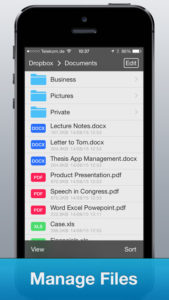 تطبيق ادارة وتحميل الملفات File Manager للأيفون 2
