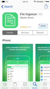 تطبيق iFile Organizer للأيفون تنزيل الأغاني والفيديوها 2