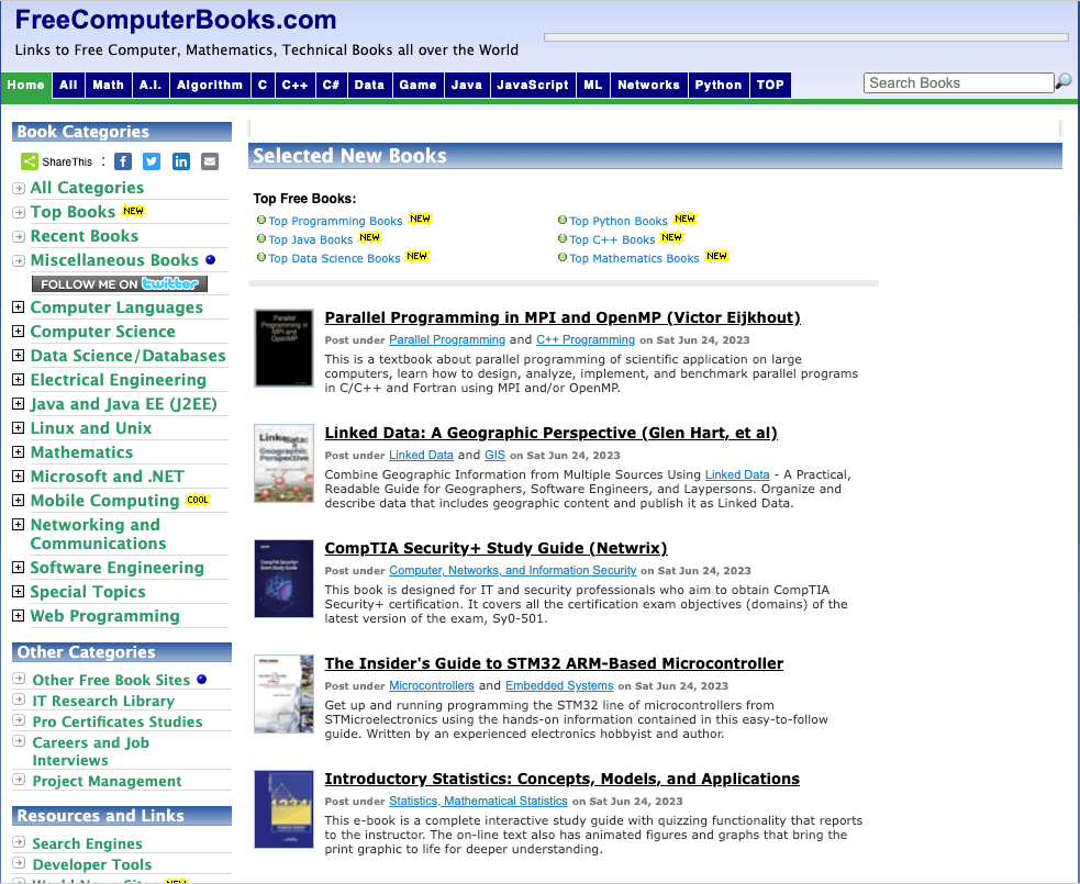 أفضل 18 موقعًا لتنزيل الكتب المجانية في عام 2023 دليلاً شاملاً 3 Free Computer Books