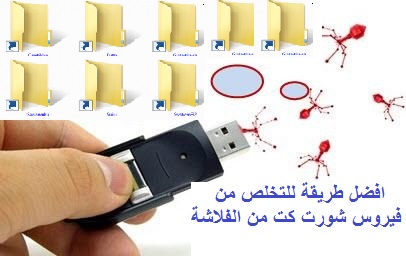 افضل طريقة للتخلص من فيروس Shortcut من الفلاشة واظهار الملفات المخفية 8