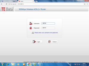طريقة تغير باسورد راوتر TeData موديل HG531 2