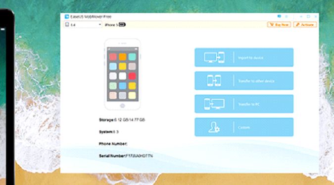 برنامج Mobimover لعمل نسخ احتياطي ونقل البيانات بين الأيفون والايباد 3