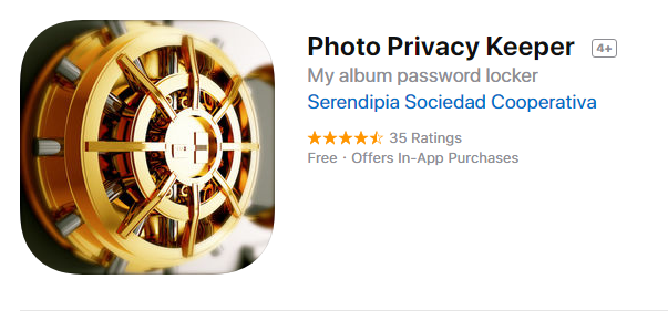 تطبيق لحماية الصور الخاصة للايفون Photo Privacy Keeper 5