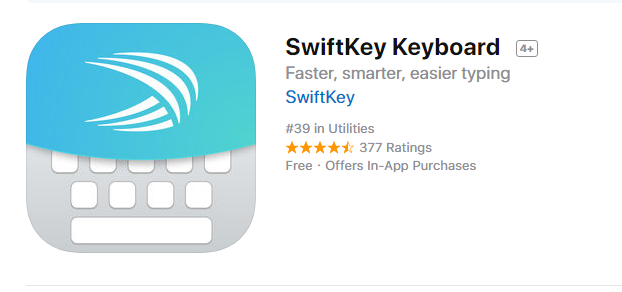 تغيير لوحة المفاتيح للأيفون بأشكال جميلة ومميزات رائعة SwiftKey Keyboard 1
