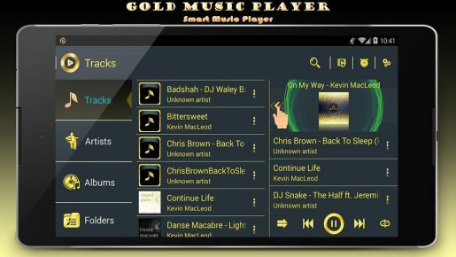 مشغل الموسيقى الذهبى لهواتف الاندرويد Gold Dev team 2