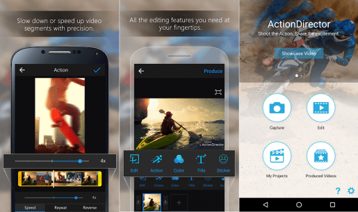 افضل تطبيق ActionDirector لتعديل الفيديو للاندرويد بإحترافية 3