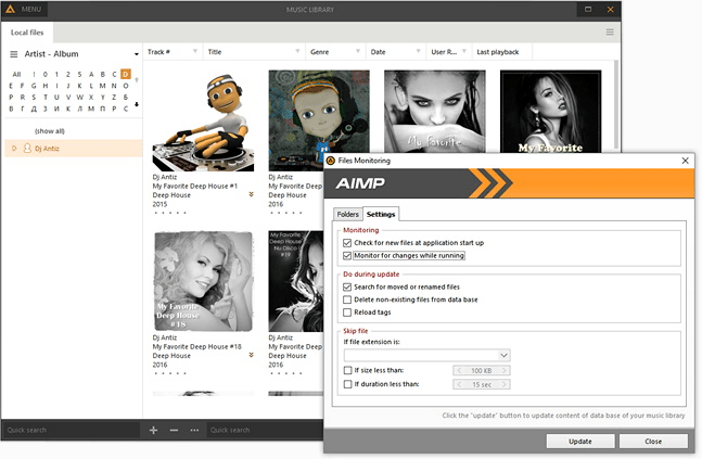 تحميل برنامج مشغل الصوتيات 2023 AIMP 2