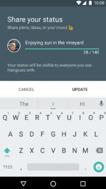 Hangout جلسات لمكالمات الفيديو ومكالمات الصوتيه وللرسائل 2