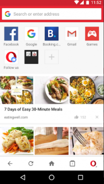 Opera Mini أقوى متصفح الويب للهواتف 2