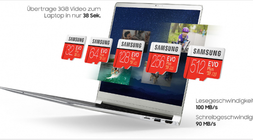 اطلقت سامسونج أول بطاقة MicroSD لها بسعة 512GB بسعر تقريبا 300€ 2