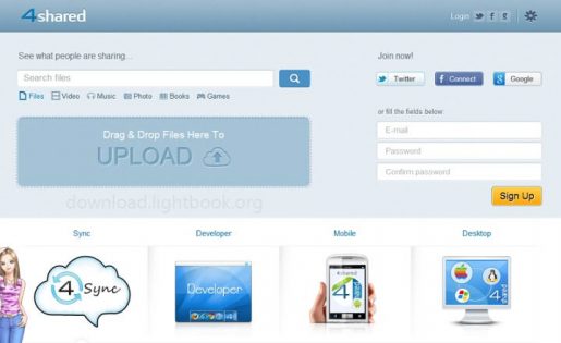 تحميل برنامج فور شيرد 4shared 2
