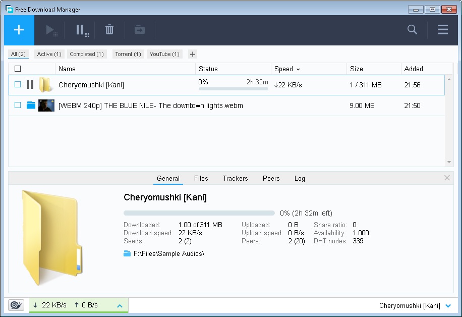 بديل داون لود مانجر Free Download Manager 2