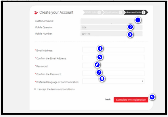 طريقة انشاء حساب على tedata ومعرفة الاستهلاك من الجيجات 4 طريقة انشاء حساب على tedata ومعرفة الاستهلاك من الجيجات 4