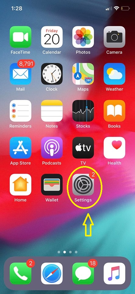 تغير اللغة فى هواتف الايفون - x- sx- sx max -11-11 pro 8