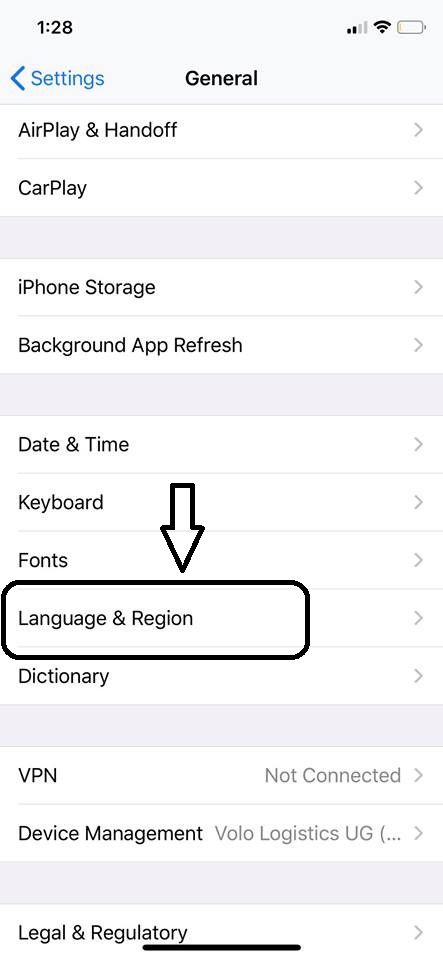 تغير اللغة فى هواتف الايفون - x- sx- sx max -11-11 pro 10