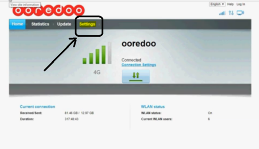تغير الرقم السرى للواى فاى لمودم اوريدو - Ooredoo 3
