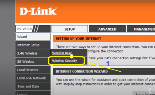 تغيير باسورد الواى فاى واسم الشبكة مودم D-Link 8