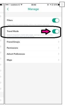 كيفية تقليل استهلاك البيانات فى سناب شات Snapchat 4
