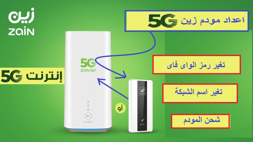 إعدادات مودم زين Zain 5G الجيل الخامس - مع الشرح بالصور 1