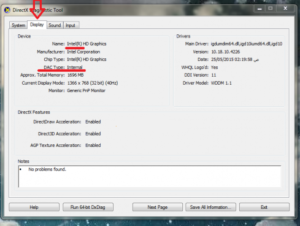 Knowing a built-in or a separate graphics card 4