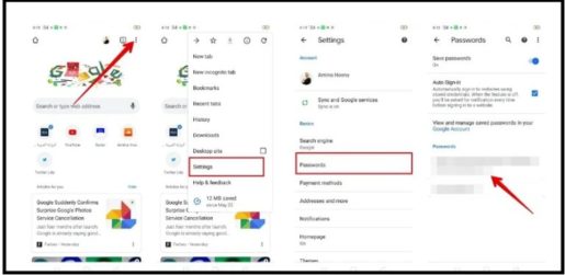 How to find passwords saved in an Android phone 2