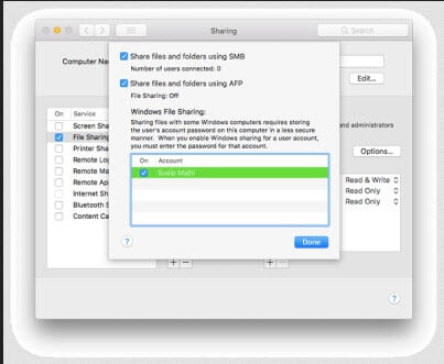 share files between Mac and Windows without programs 3