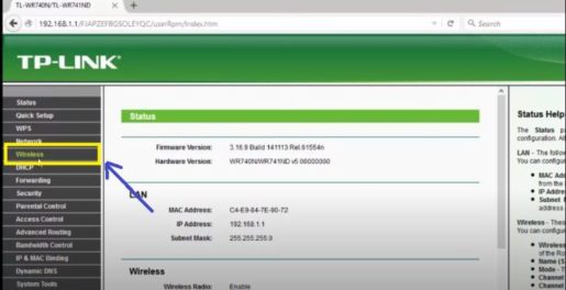 Change WIFI Name and Password on TP-Link Router 4