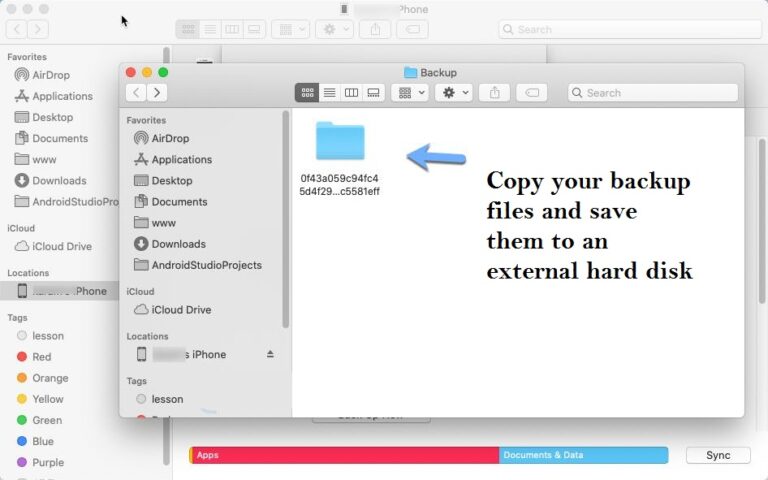 Change where iPhone backup was made in Windows 5