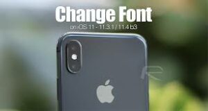 How to change the font for iPhone and iPad 1