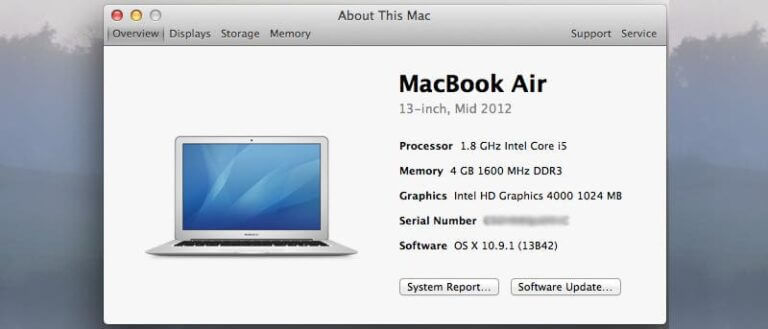 How to find the serial number of a Mac 2