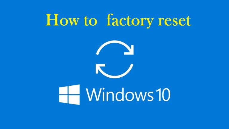 Factory reset for Windows 10 - without knowing the password 1