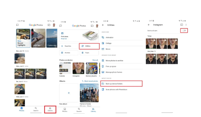 How to enable automatic backup in Google Photos 2