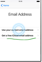 How to create icloud account for iPhone 5