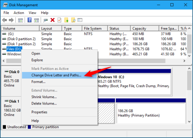 How to hide partition Windows 10 4