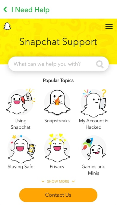 استرجاع حساب وباسورد سناب شات بدون رقم هاتف او بريد 2