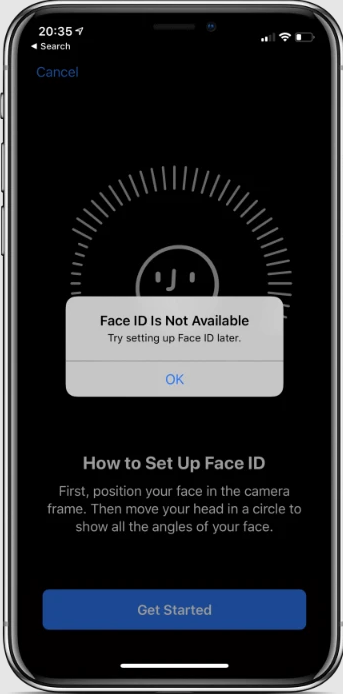 اصلاح مشكلة خطأ "Face ID غير متوفر" في ايفون 2