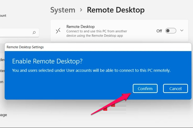 كيفية تفعيل Remote Desktop في ويندوز 11 Windows 4