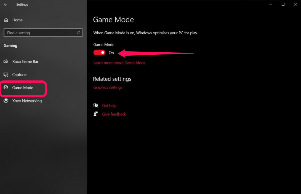 كيفية تمكين أو تعطيل وضع الألعاب في ويندوز Windows 10 و 11 3