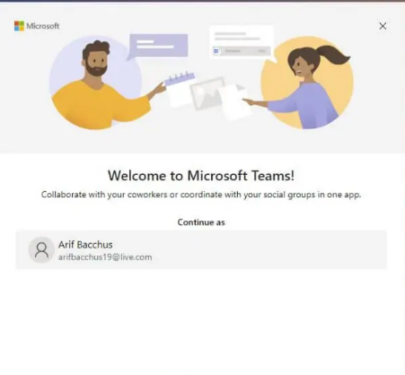 كيفية إضافة حساب شخصي إلى تطبيق Microsoft Teams 2