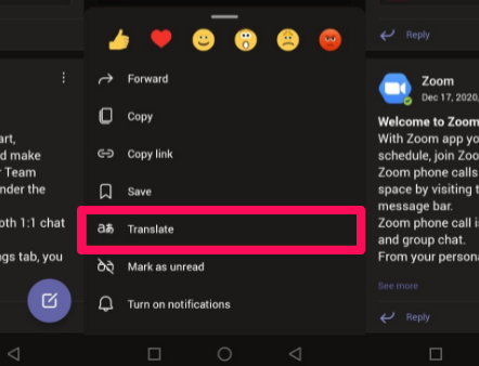 يمكن الآن ترجمة الرسائل على Microsoft Teams لنظام iOS و Android 1