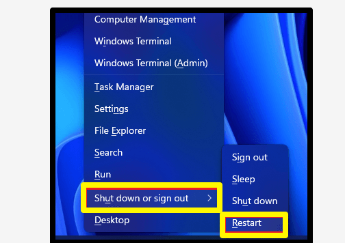 5 طرق مذهلة لإعادة تشغيل Windows 11 4