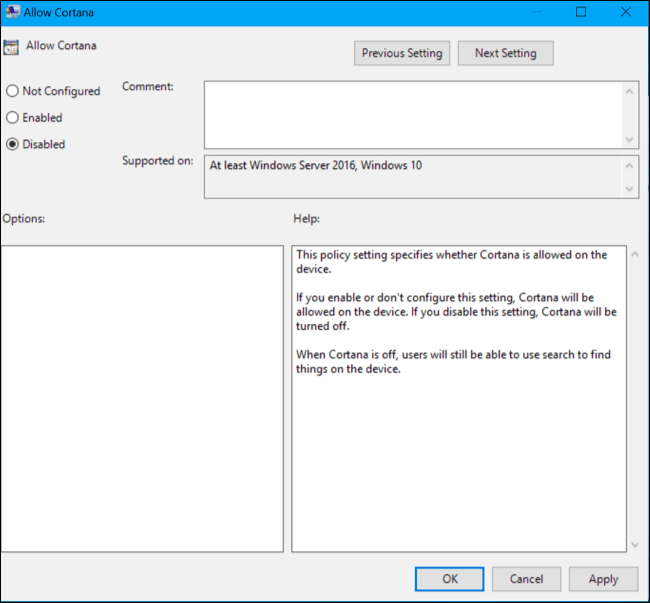 شرح تعطيل كورتانا Cortana في ويندوز 10 Windows 8
