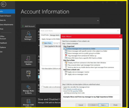 كيفية إعداد القواعد في Outlook على Windows 10 2