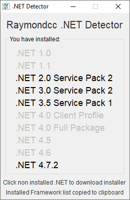 طرق للتحقق من إصدارات .NET Framework المثبتة على جهازك 6 طرق للتحقق من إصدارات .NET Framework المثبتة على جهازك 6