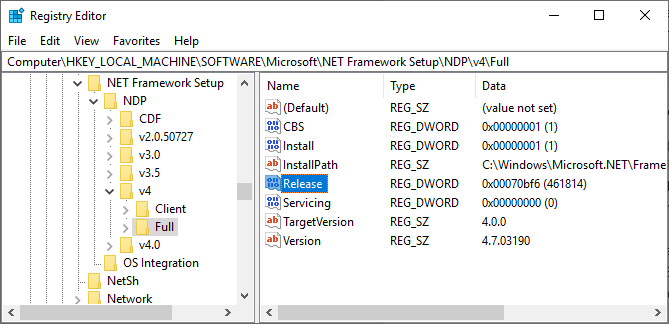 طرق للتحقق من إصدارات .NET Framework المثبتة على جهازك 2 طرق للتحقق من إصدارات .NET Framework المثبتة على جهازك 2