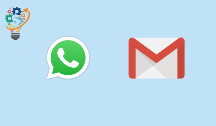 كيفية ارسال بريد الكتروني من واتساب إلى Gmail 1