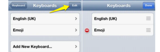 كيفية إضافة كيبورد متعددة على الايفون IOS 4
