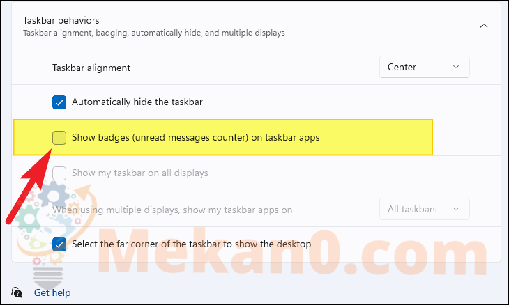 شرح تعطيل اشعارات الإعلام في شريط مهام ويندوز 11 7 شرح تعطيل اشعارات الإعلام في شريط مهام ويندوز 11 7