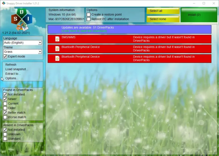 تحميل برنامج Snappy Driver لتثبيت وتحديث التعريفات أحدث اصدار 6