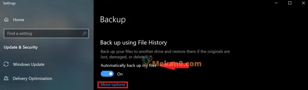 كيفية استخدام File History لعمل نسخة احتياطية آمنة على ويندوز 10 4 كيفية استخدام File History لعمل نسخة احتياطية آمنة على ويندوز 10 4